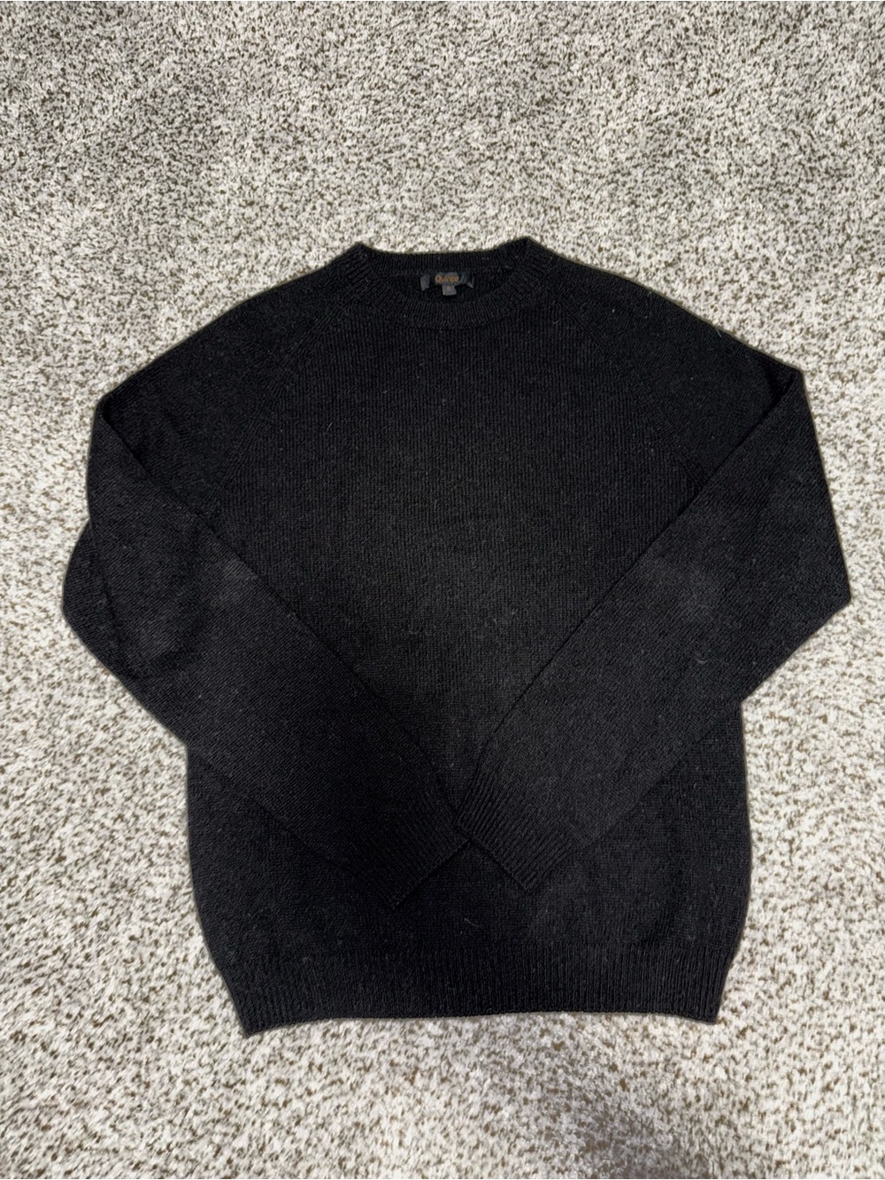 Quince 100% Yak Wool Black Crewneck Sweater